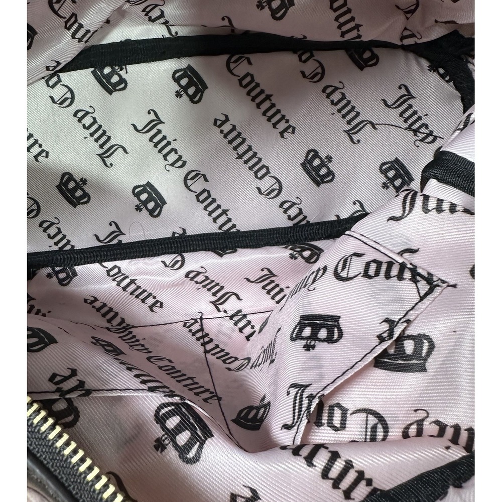 Juicy Couture Satchel Bag The Key To Juicy Blush Chocolate Velour NWT - Picture 16 of 16